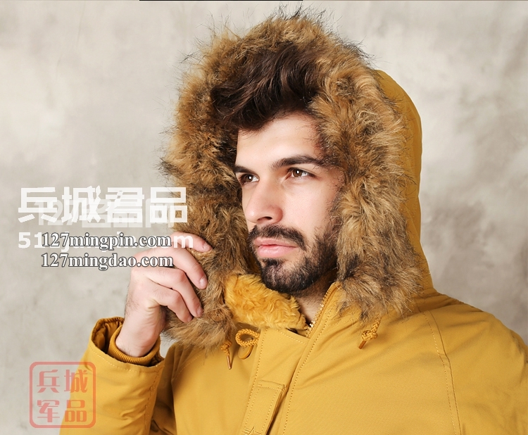 美国正品冬季新款 阿尔法N3B极地防寒服男女都可穿的军棉大衣