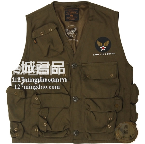 美国正品 阿尔法C1 Vest 户外休闲棉质 男马夹