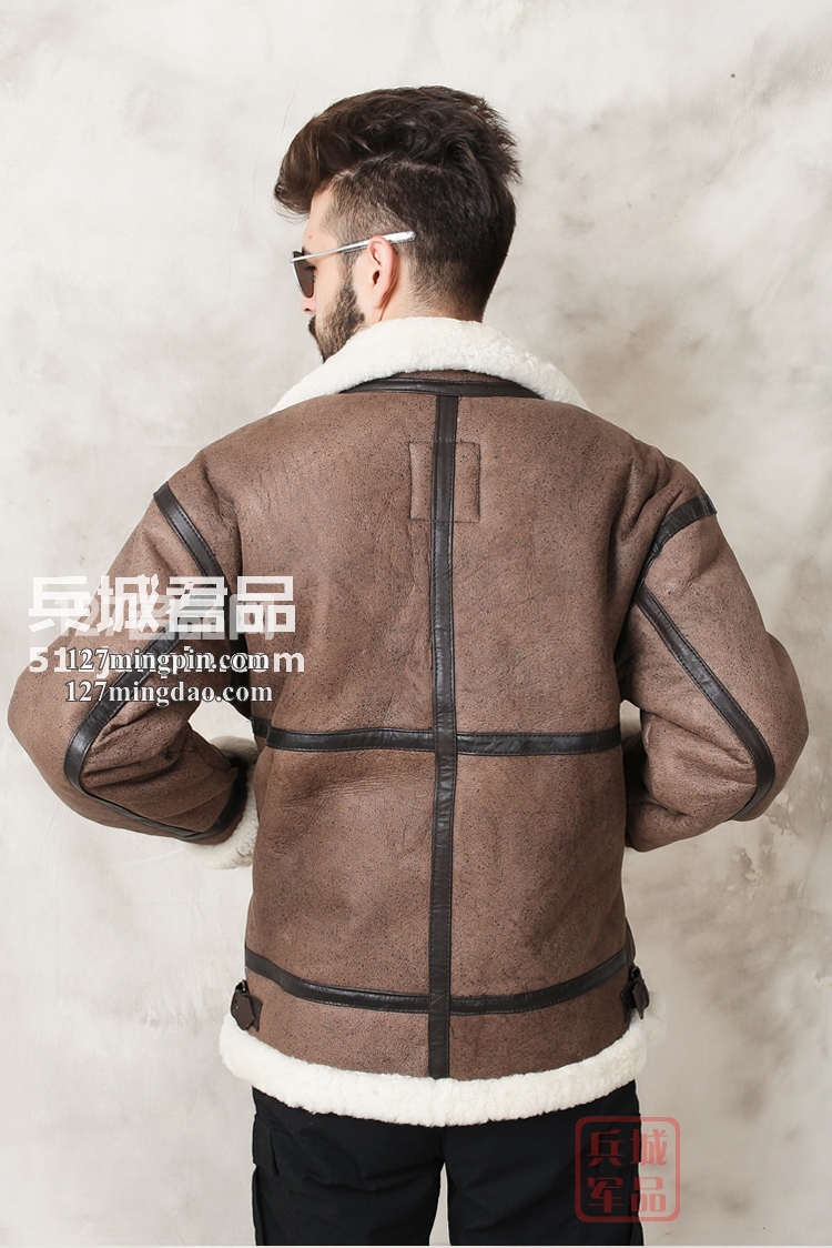 美国正品阿尔法Alpha B-3皮毛一体皮衣