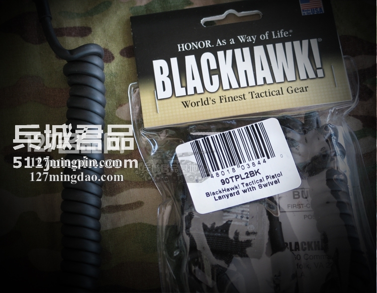 美国原装正品Blackhawk Equipment黑鹰90TPL2BK枪绳工具绳快拔绳