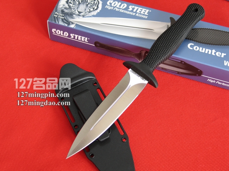 美国冷钢ColdSteel 10BCJ1 VG-1钢 新款剑型双刃匕首