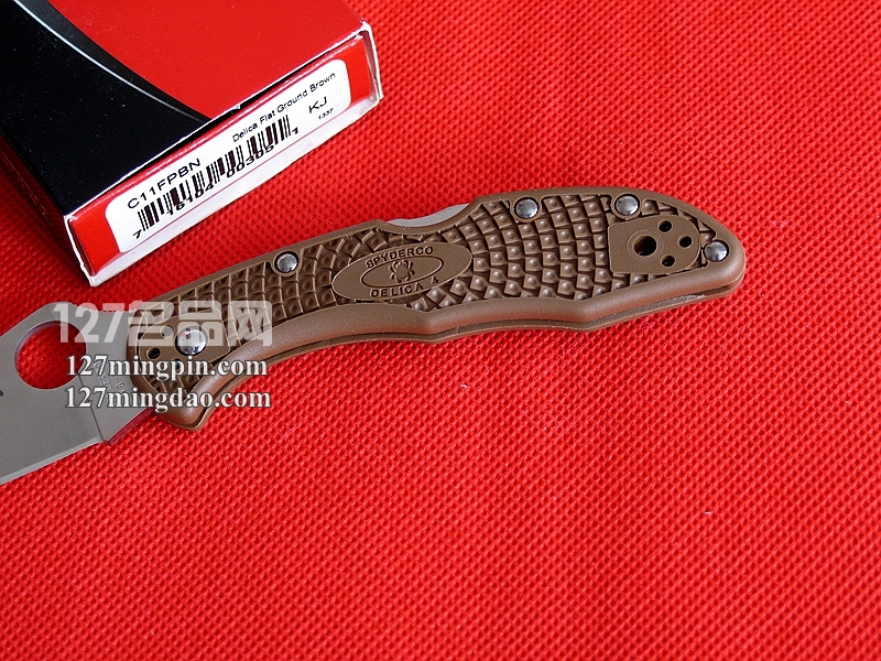 美国蜘蛛SPYDERCO  C11FPBN棕色折刀  127名刀网