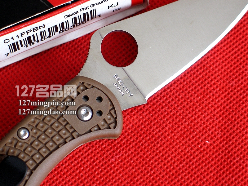 美国蜘蛛SPYDERCO  C11FPBN棕色折刀  127名刀网