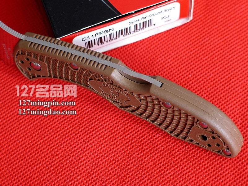 美国蜘蛛SPYDERCO  C11FPBN棕色折刀  127名刀网