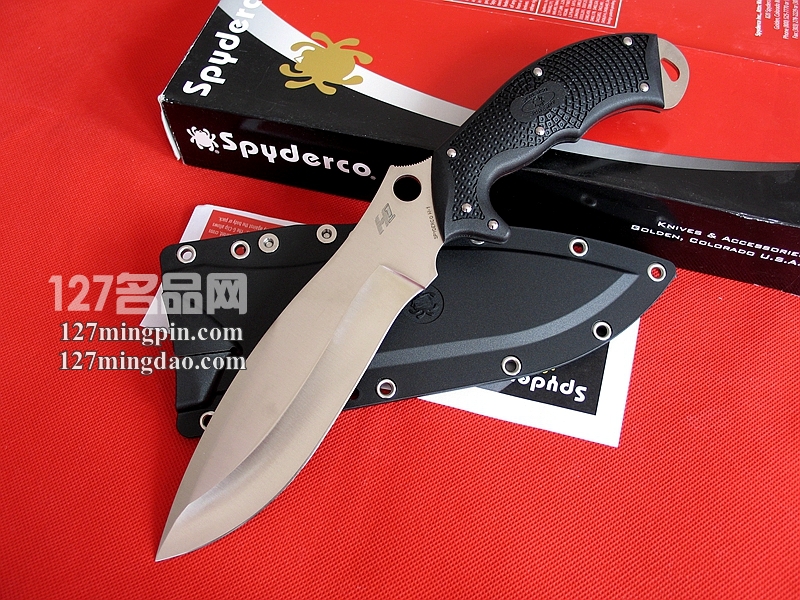 美国蜘蛛SPYDERCO FB20PBK 多用途野营刀 127名品网