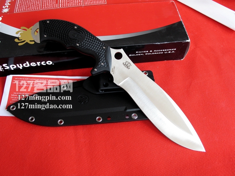 美国蜘蛛SPYDERCO FB20PBK 多用途野营刀 127名品网