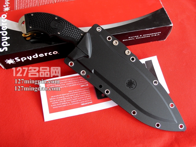 美国蜘蛛SPYDERCO FB20PBK 多用途野营刀 127名品网