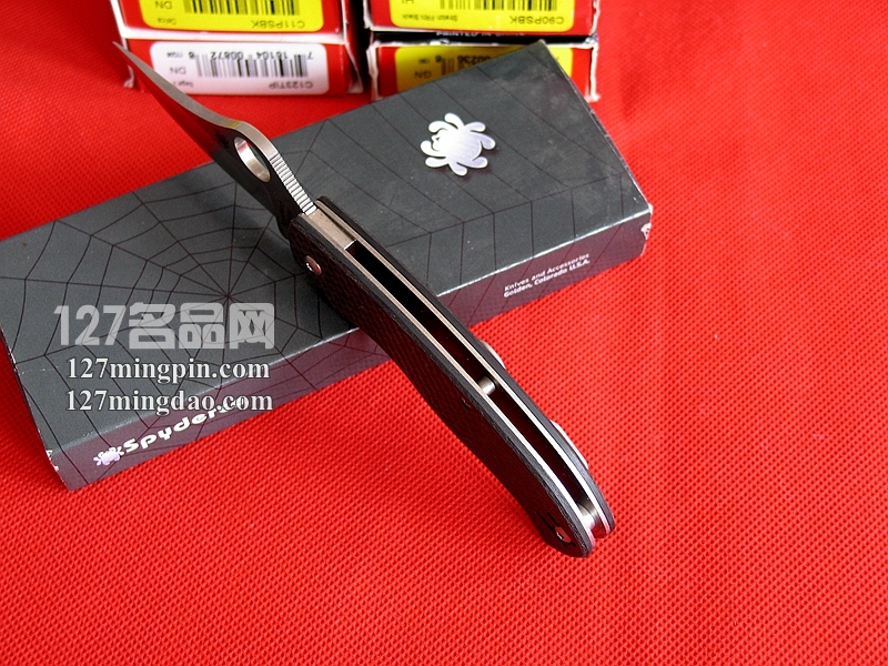 美国蜘蛛SPYDERCO C115CFP纤维柄磁性折刀 127名刀网