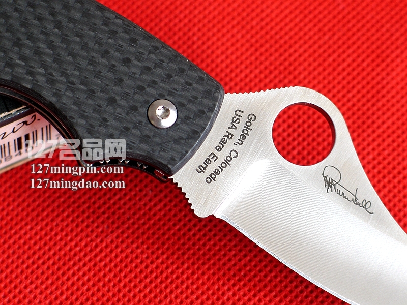 美国蜘蛛SPYDERCO C115CFP纤维柄磁性折刀 127名刀网