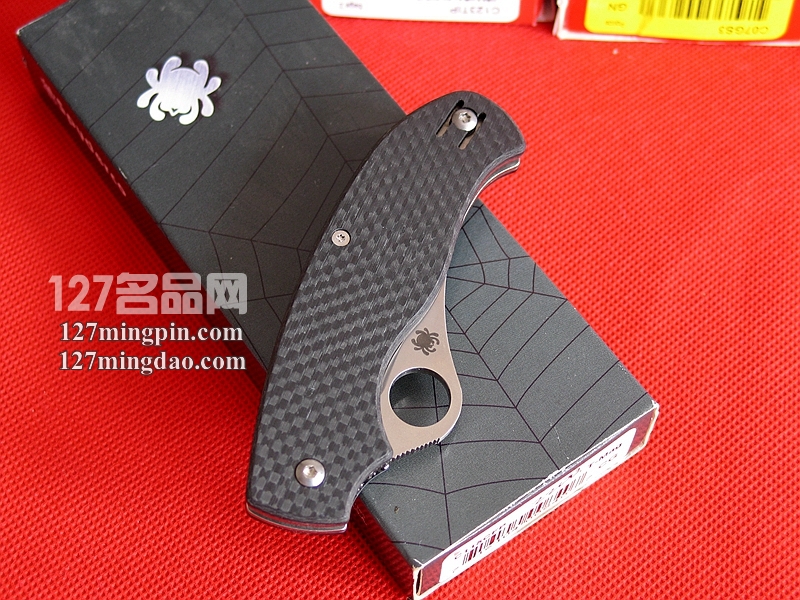 美国蜘蛛SPYDERCO C115CFP纤维柄磁性折刀 127名刀网