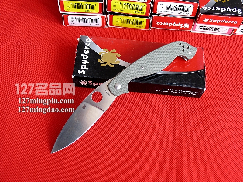 美国蜘蛛SPYDERCO C124GPFG经典折刀 127名刀网