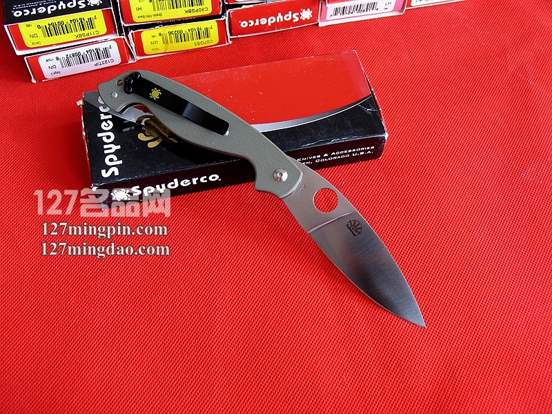 美国蜘蛛SPYDERCO C124GPFG经典折刀 127名刀网