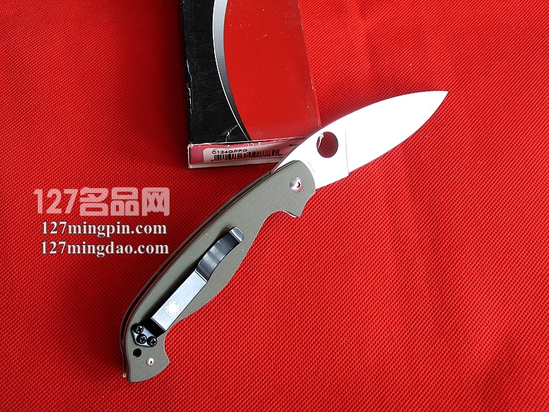 美国蜘蛛SPYDERCO C124GPFG经典折刀 127名刀网