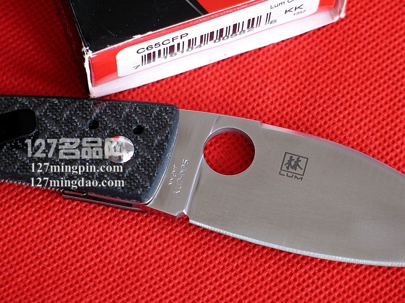 美国蜘蛛SPYDERCO C65CFP碳纤柄折刀  127名刀网