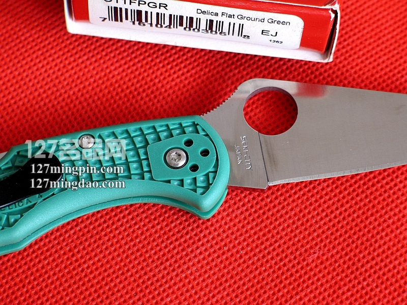 美国蜘蛛SPYDERCO  C11FPGR绿柄  127名刀网