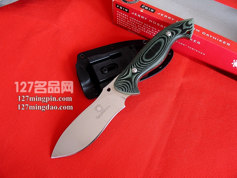 美国SPYDERCO蜘蛛 FB19 战术直刀野营刀 127名品网