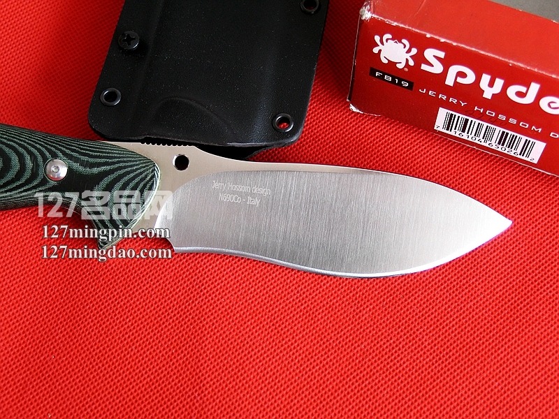 美国SPYDERCO蜘蛛 FB19 战术直刀野营刀 127名品网