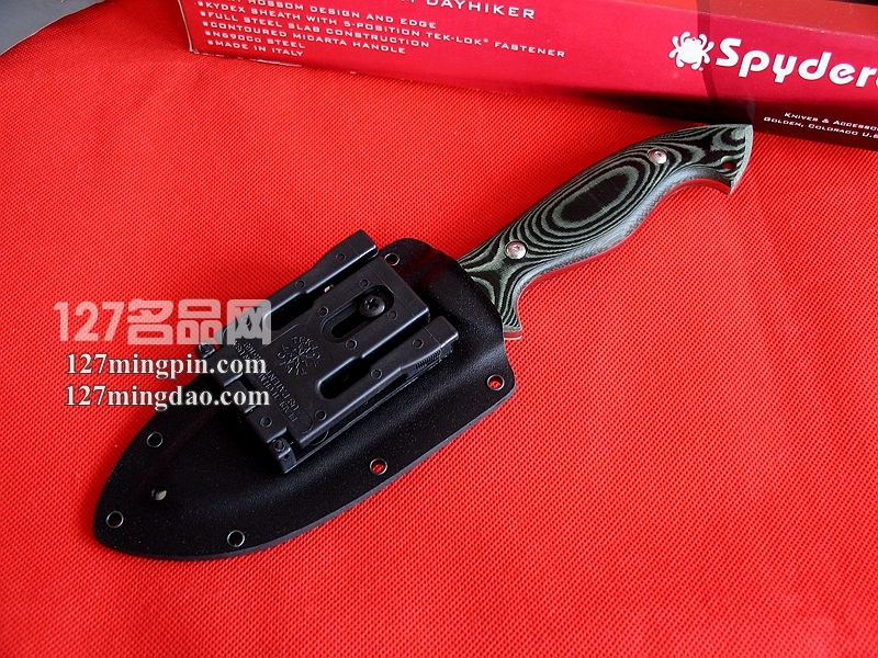 美国SPYDERCO蜘蛛 FB19 战术直刀野营刀 127名品网