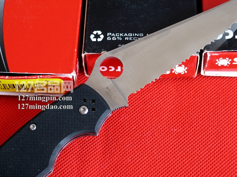 美国蜘蛛SPYDERCO C07GS3 半齿战术折刀 127名品网