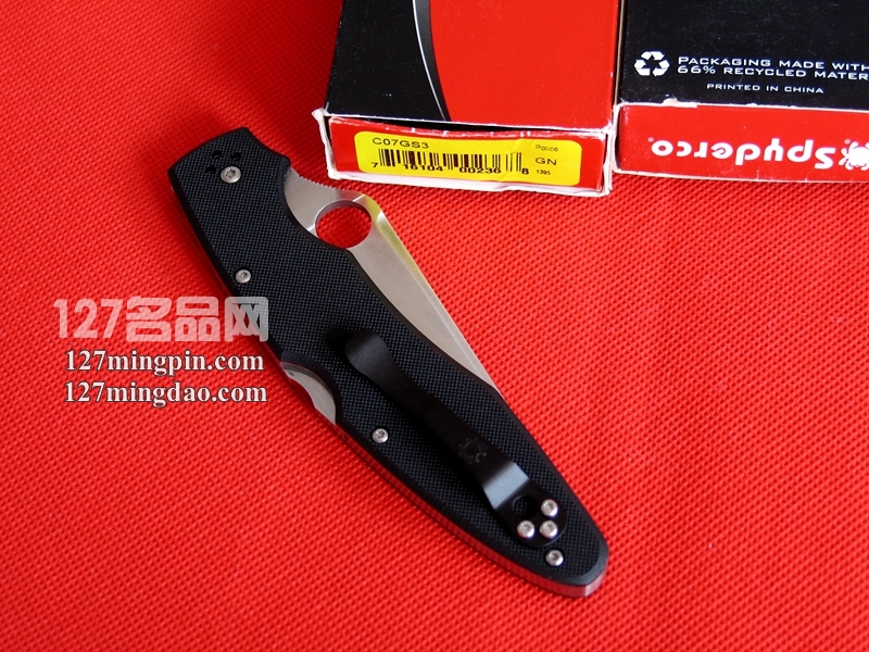 美国蜘蛛SPYDERCO C07GS3 半齿战术折刀 127名品网