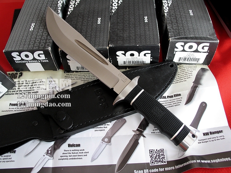 美国哨格SOG-CD01凹磨刃战术博伊直刀 索格CD01-L