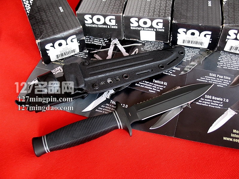 美国哨格SOG D25T战斗刀 SOG索格匕首