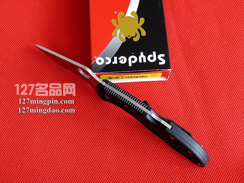 美国蜘蛛SPYDERCO C11PSBK折刀黑色柄 127名品网