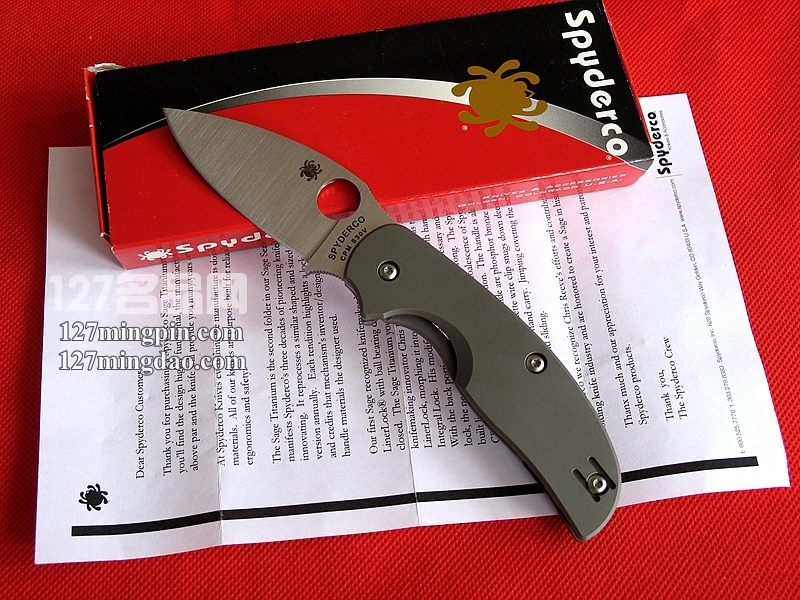 美国蜘蛛SPYDERCO  C123TIP二代折刀  127名刀网