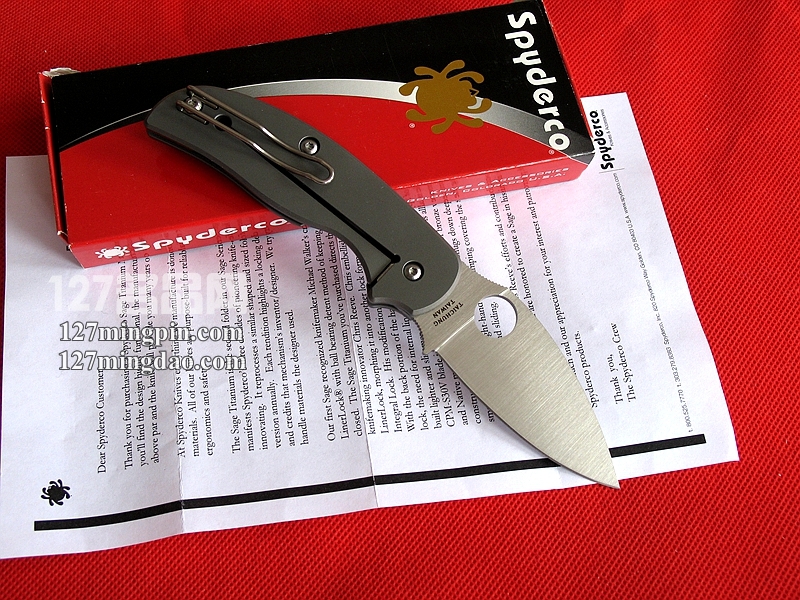 美国蜘蛛SPYDERCO  C123TIP二代折刀  127名刀网