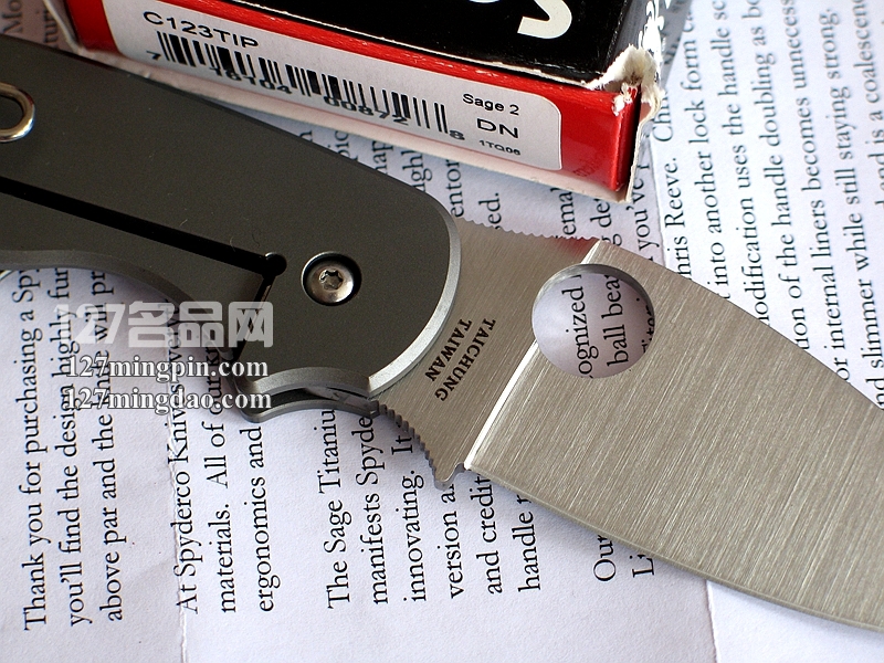 美国蜘蛛SPYDERCO  C123TIP二代折刀  127名刀网