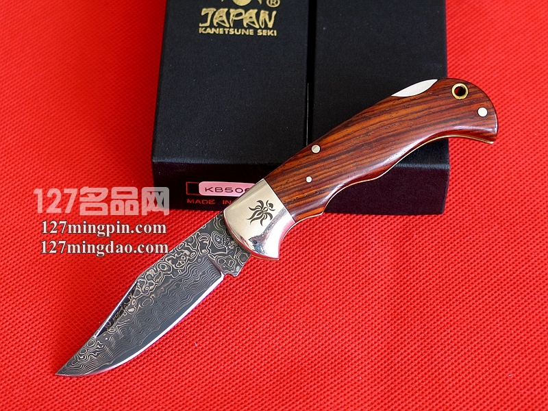 Kanetsune 日本关兼常KB-506 31层大马夹钢黃檀木柄折