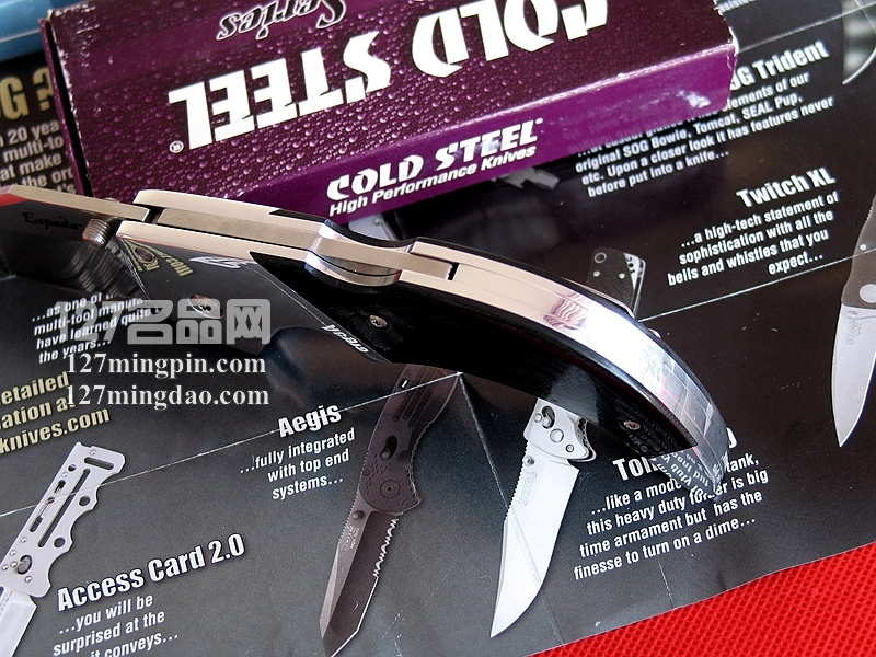 Cold steel美国冷钢 62NM 埃斯帕达 中号平刃折刀