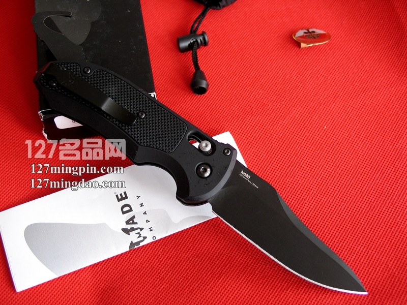 美国Benchmade 蝴蝶9170BK 军用测跳版 救援刀