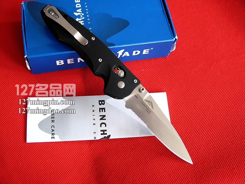 Benchmade 美国蝴蝶 477S使者 半齿助力测跳版 快开刀