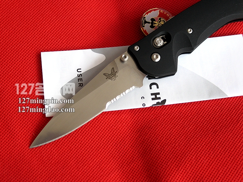 Benchmade 美国蝴蝶 477S使者 半齿助力测跳版 快开刀