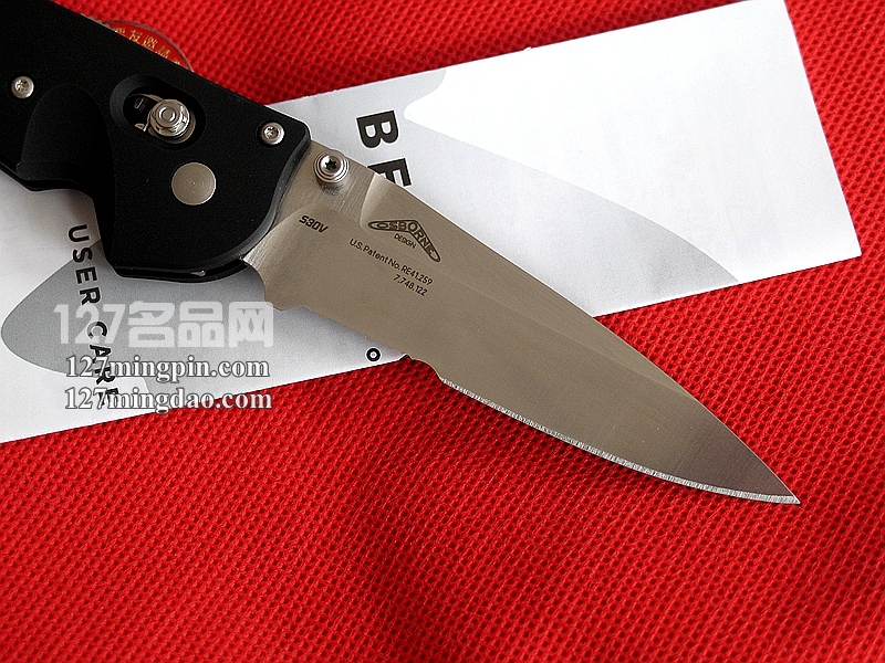 Benchmade 美国蝴蝶 477S使者 半齿助力测跳版 快开刀