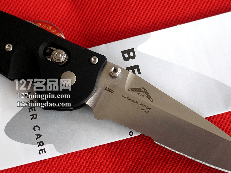 Benchmade 美国蝴蝶 477S使者 半齿助力测跳版 快开刀
