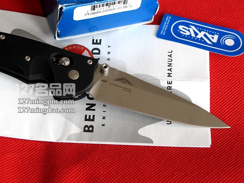 Benchmade 美国蝴蝶 477使者 全刃助力测跳版 快开刀