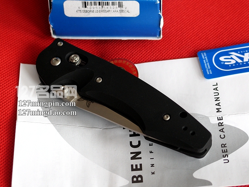 Benchmade 美国蝴蝶 477使者 全刃助力测跳版 快开刀