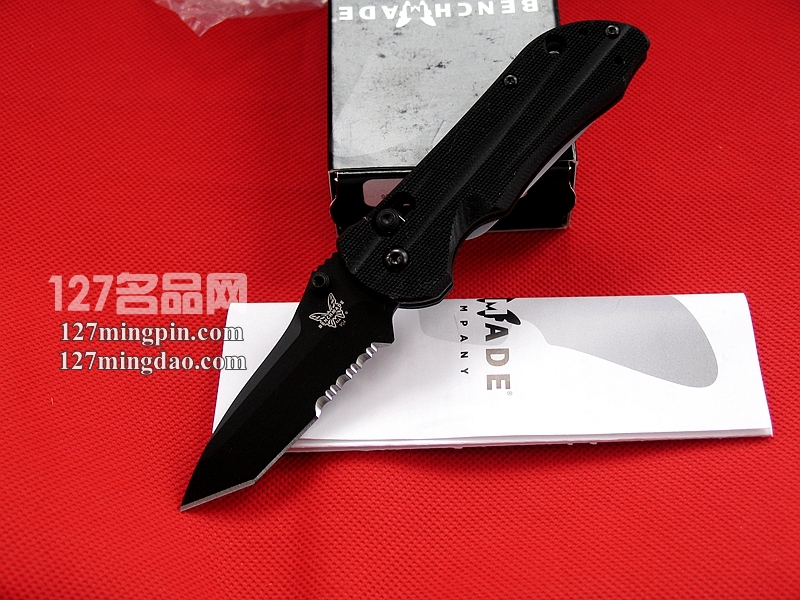 美国蝴蝶Benchmade 904SBK经典型小号版半齿打击者二代