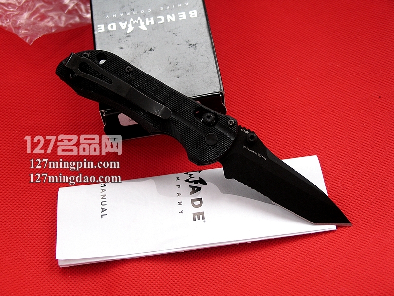 美国蝴蝶Benchmade 904SBK经典型小号版半齿打击者二代