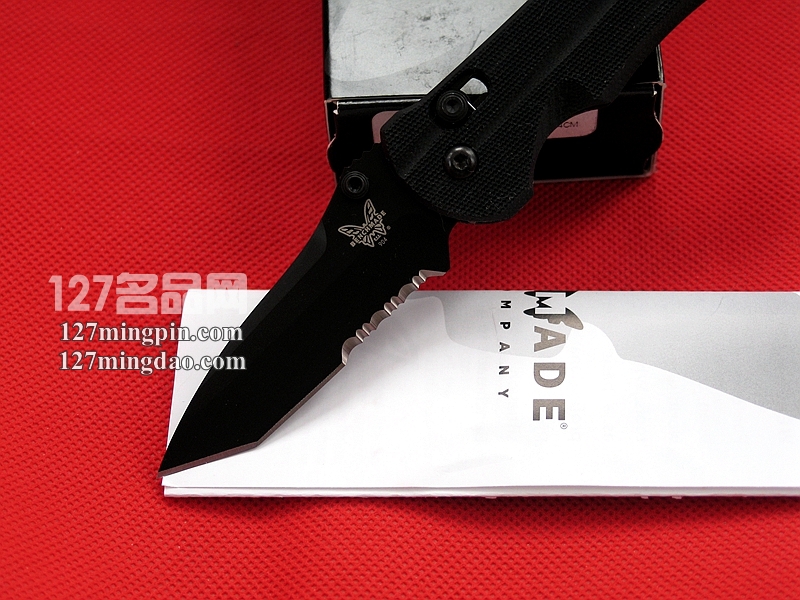 美国蝴蝶Benchmade 904SBK经典型小号版半齿打击者二代