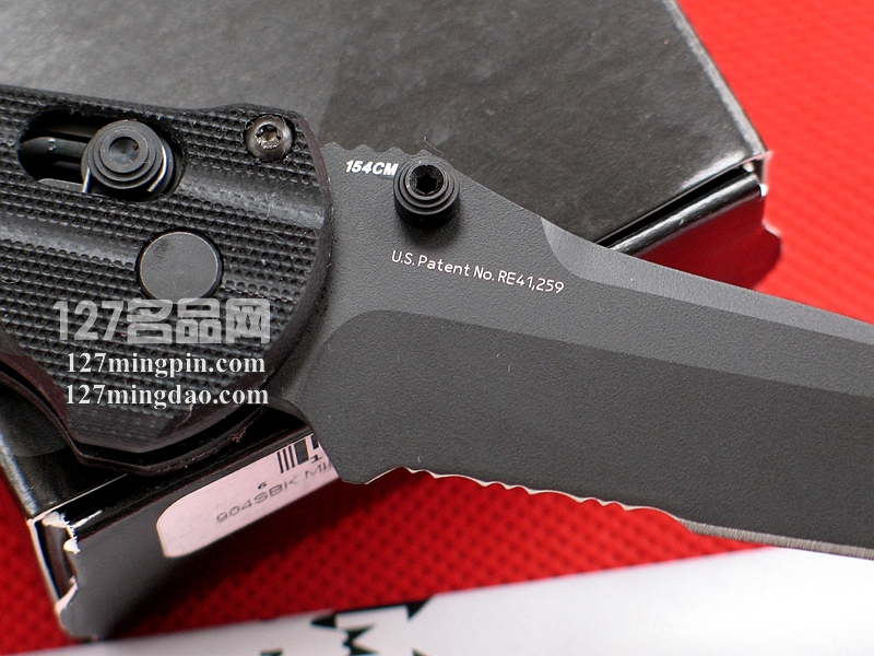 美国蝴蝶Benchmade 904SBK经典型小号版半齿打击者二代