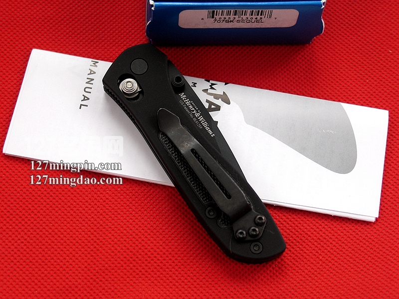 美国蝴蝶Benchmade 707BK 全刃折刀  