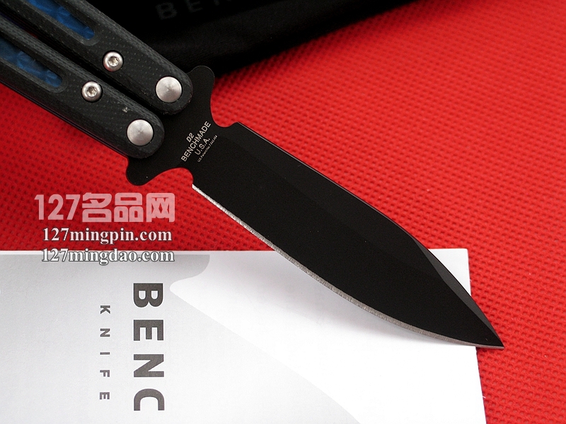 Benchmade美国蝴蝶 32BK 镂空柄蝴蝶甩刀 