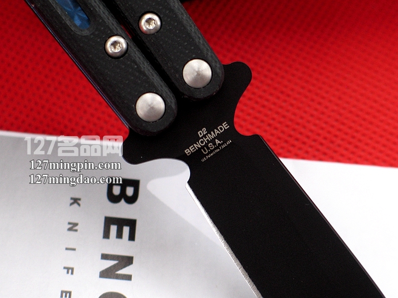 Benchmade美国蝴蝶 32BK 镂空柄蝴蝶甩刀 