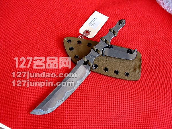 美国Mummert Knives YT-XL全钛手工研磨战术靴刀 