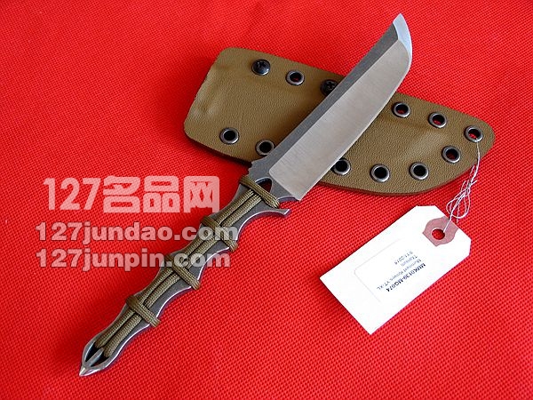 美国Mummert Knives YT-XL全钛手工研磨战术靴刀 