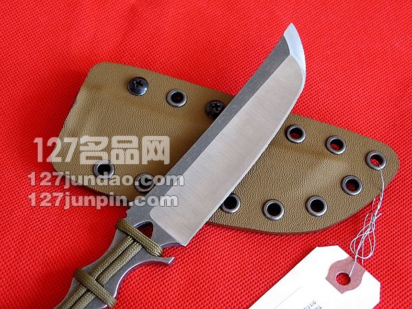 美国Mummert Knives YT-XL全钛手工研磨战术靴刀 