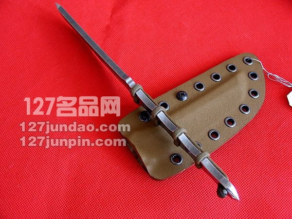 美国Mummert Knives YT-XL全钛手工研磨战术靴刀 